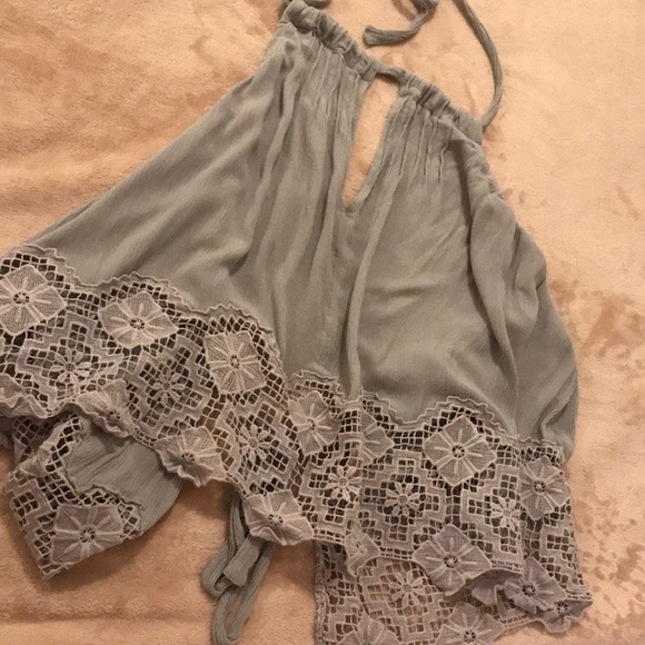 Free People Purple Halter Top - Picture 4 of 5